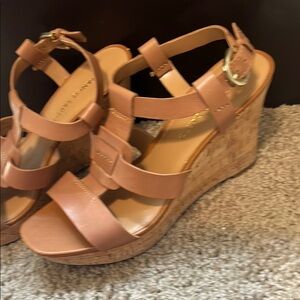 Women's Tan Wedge Sandals